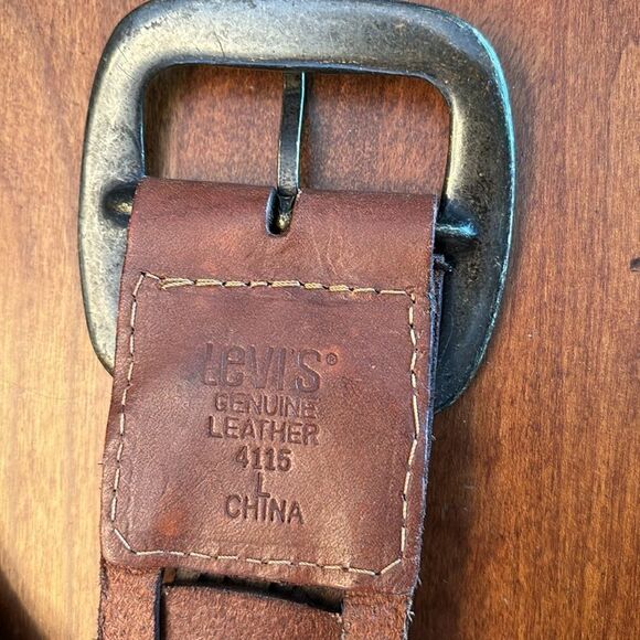 Vintage Levi\'s Braided Woven Leather Belt - Large main image 4